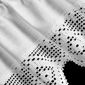 KRÁTKA ZÁCLONA NA PÁSKE ISAAC 150X30 CM BIELA