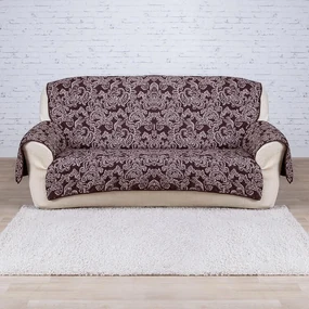 Prikrývky s opierkami čokoládové trojkreslo - sedák 160 cm