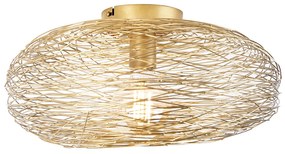 Inteligentné stropné svietidlo zlaté oválne vrátane Wifi G95 - Sarella