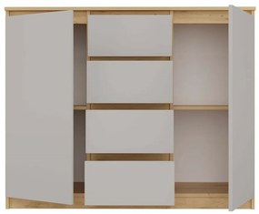 Komoda Musecalo 8 (dub artisan + kašmír). Akcia -20%. Vlastná spoľahlivá doprava až k Vám domov. 1132843