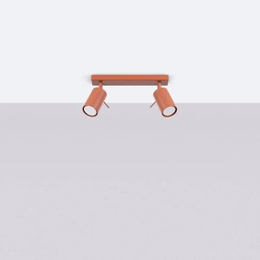 Bodové svietidlo v tehlovej farbe 6x30 cm Etna – Sollux