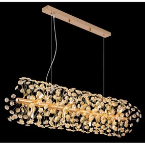 Globo 64135H4 - LED luster na lanku KATRINA 12xG9/3,5W/230V zlatý