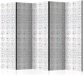 Artgeist Paraván - Room divider – Colorful flowers II