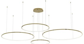 Závesné LED svietidlo Saturno, 4x LED 120w, 4000k, g