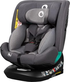 Lionelo - Autosedačka s otočnou základňou BASTIAAN ONE i-Size 40-150 cm Grey Stone