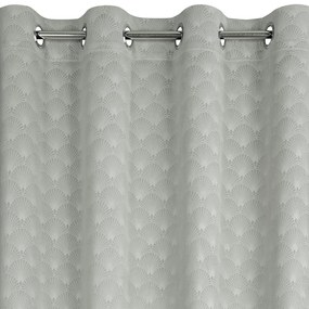 ZATEMŇOVACÍ ZÁVES NA KRÚŽKOCH JULIA 140X250 CM STRIEBORNÁ
