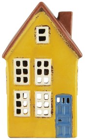 Ib Laursen Keramický svietnik Nyhavn Yellow/Blue Door