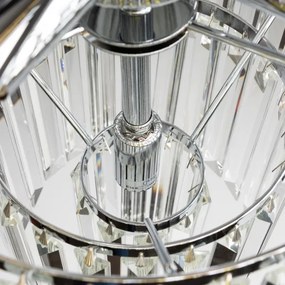 Brilagi - LED Krištáľový luster na reťazi MOZART 5xE14/40W/230V lesklý chróm