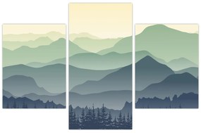 Obraz - Forest Mountain (90x60 cm)