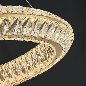 Toolight Toolight, LED stropné svietidlo 80cm, 45W, 4000 K, APP1769-CP, zlatá, OSW-04347