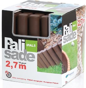 PROSPERPLAST Záhradná palisáda, tmavohnedá, 270 cm
