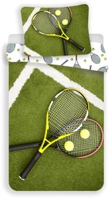 Bavlnené obliečky TENIS zelené Rozmer obliečky: 70 x 90 cm | 140 x 200 cm