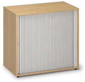 Žalúziová nízka skriňa ProOffice 80 x 45 x 73,5 cm, buk