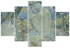 Obraz - Frederick Carl Frieseke, On the Bank, reprodukcia (150x105 cm)