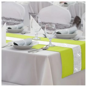 Dekorstudio Behúň na stôl GLAMOUR - limetkový Rozmer behúňa (šírka x dĺžka): 40x110cm