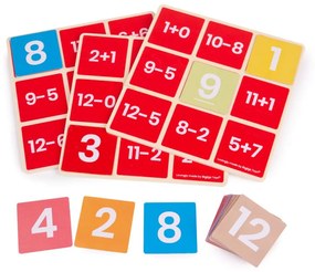 Bigjigs Toys Matematické bingo Sčítanie a odčítanie