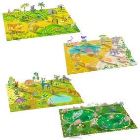 Kreatívna súprava so zdvíhacími samolepkami – 3D scény – zvieratá