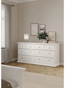 Biela nízka komoda 183x87 cm Paris – Tvilum