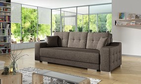 Pohovka trojsedačka Clay (hnedá). Akcia -20%. Vlastná spoľahlivá doprava až k Vám domov. 601438