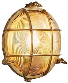Nordlux - Vonkajšie nástenné svietidlo POLPERRO 1xE27/12,5W/230V IP64 mosadz