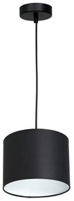 Luster na lanku ARDEN 1xE27/60W/230V pr. 18 cm čierna/biela