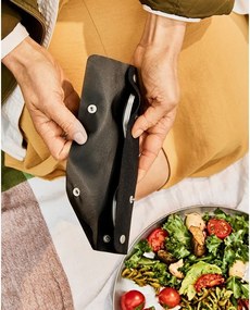 Antikoro jedálenské vidličky v súprave 4 ks v striebornej farbe Spork – Black + Blum