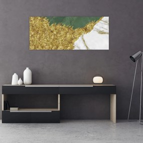 Obraz - Zelený mramor N⁰2 (120x50 cm)