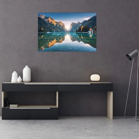 Obraz - Horské jazero (90x60 cm)