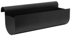 Ferm Living Závesný kvetináč na balkón Uma Black Large