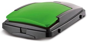 Zeleno-čierny poklop na odpadkový kôš - Addis