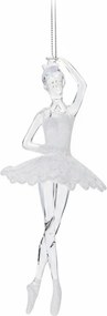 Baletka na vianočný stromček – biela 17 cm