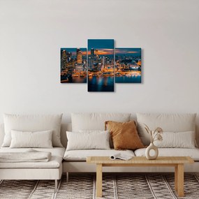 Obraz nočného mesta (90x60 cm)