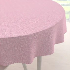 Biante Bavlnený okrúhly obrus Sandra SA-256 Ryža na ružovom Ø 100 cm