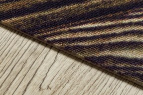 Protišmykový behúň DIGITAL - FRENCH CHEVRON hnedý / béžový