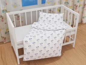 Biante Detské bavlnené posteľné obliečky do postieľky Sandra SA-206 Medvedík pre chlapcov Do postieľky 90x140 a 40x60 cm