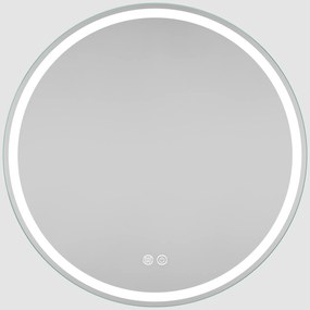 Erga Carla, okrúhle LED zrkadlo 70cm, 1610 lm, 3 farby svetla, ERG-V01-208-7070