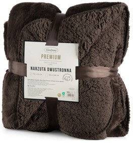 PREHOZ NA POSTEĽ NINA 220X240 CM TMAVOHNEDÝ