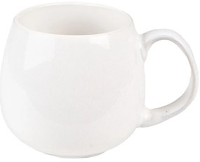 Bielo-béžový hrnček Beillo - 14*10*9 cm / 300 ml