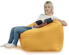 Sedací vak AMALFI plyš horčicový