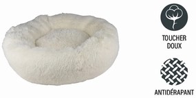 Krémový pelech pre psa ø 75 cm Fluffy – Love Story