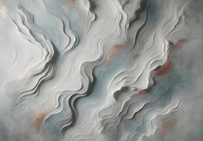 Fototapeta - Stena s 3D vlnkami (147x102 cm)