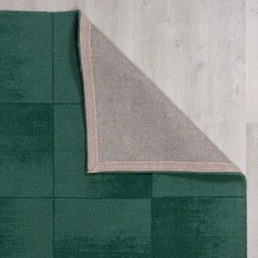 Ručne tkaný vlnený koberec v petrolejovej farbe 120x170 cm Demi Check Ombre – Flair Rugs