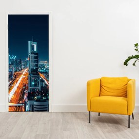 Fototapeta na dvere - Dubajská noc (95x205cm)