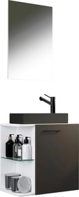 XXXLutz HOSŤOVSKÁ KÚPEĽŇA, biela, antracitová, 52 cm MID.YOU - Online Only kúpeľne - 000657037602
