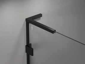 Mexen Lunar, L Duo výklopný sprchový kút 100 x 85 cm, 8mm číre sklo, čierny profil, 834L-100L-085P-70-00