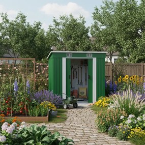 Záhradný domček na náradie L, 196x122x182cm,  zelená Gardebruk