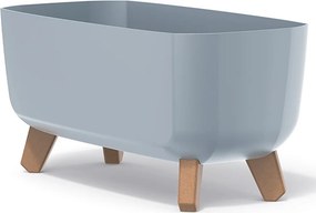 Plastový kvetináč na nožičkách DGCL400 39 cm - svetlosivá