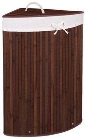 PreHouse Rohový bambusový kôš na prádlo 73L