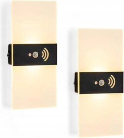 Nástenné Svietidlo 2 ks Vnútorné, So Senzorom Pohybu Bezdrôtové