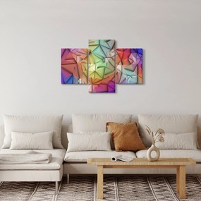 Obraz - Polygonálna abstrakcia (90x60 cm)